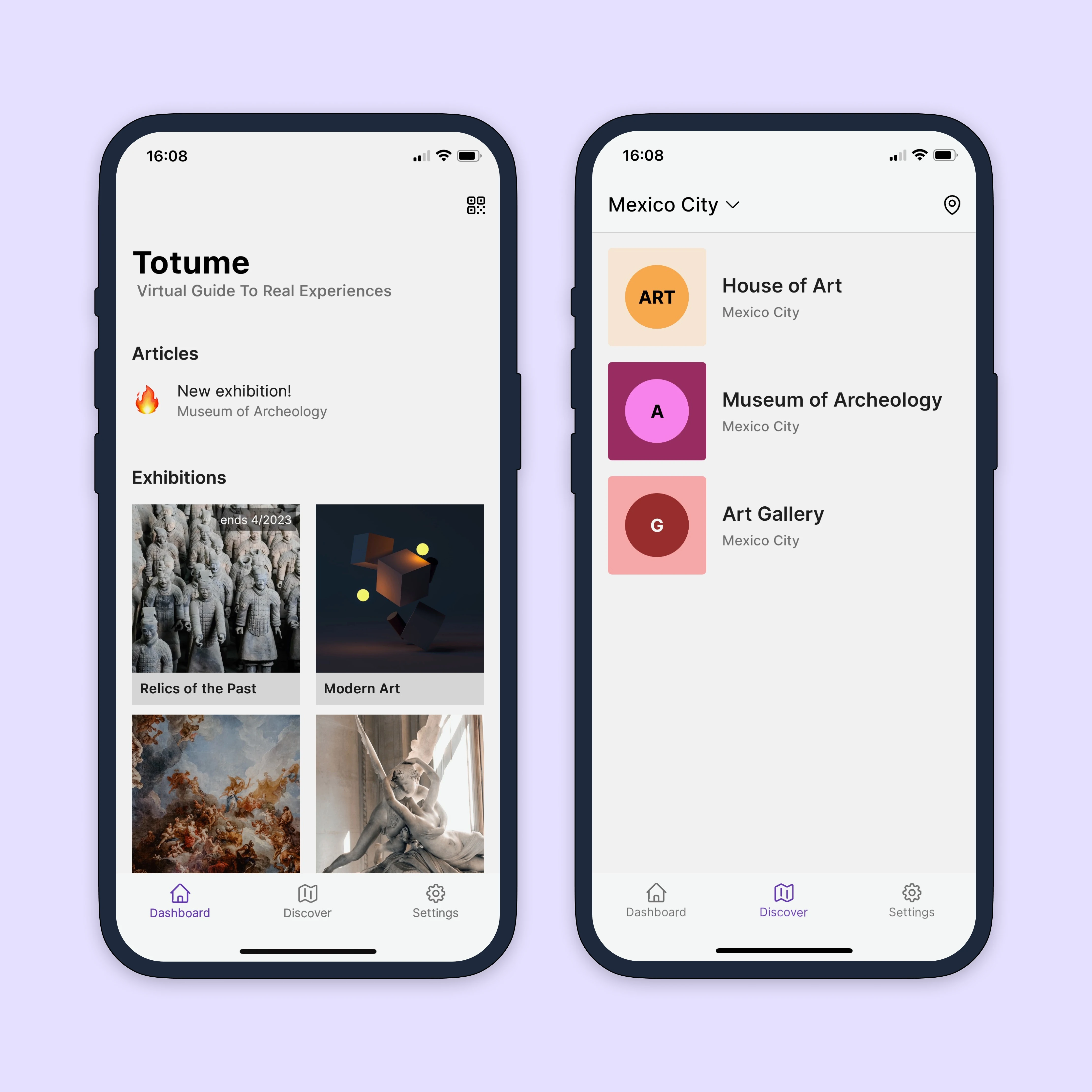 Totume screenshots